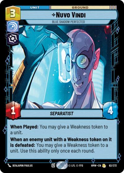 Nuvo Vindi - Blue Shadow Perfected - 62/272 - Rare - Homeworlds