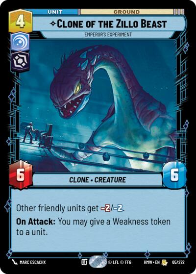 Clone of the Zillo Beast - Emperor's Experiment - 65/272 - Rare - Homeworlds