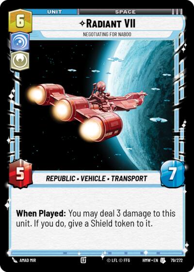 Radiant VII - Negotiating for Naboo - 79/272 - Uncommon - Homeworlds