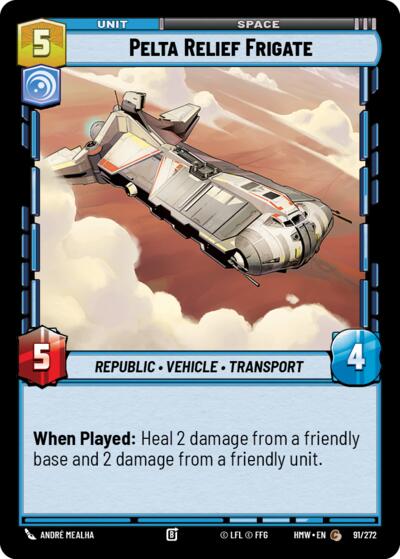 Pelta Relief Frigate - 91/272 - Common - Homeworlds