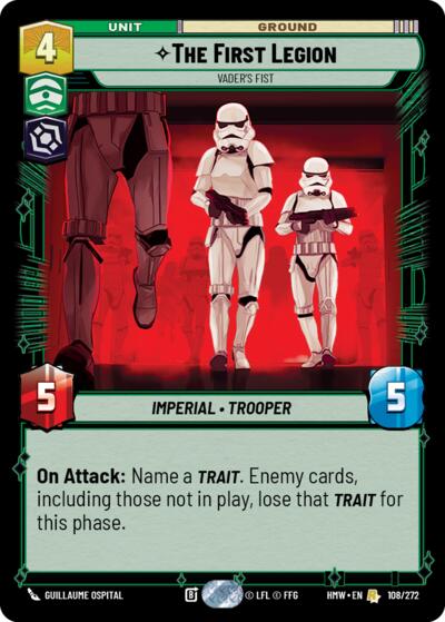 The First Legion - Vader's Fist - 108/272 - Rare - Homeworlds