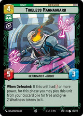 Tireless Magnaguard - 109/272 - Uncommon - Homeworlds