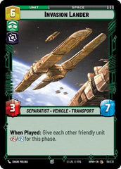 Invasion Lander - 111/272 - Common - Homeworlds