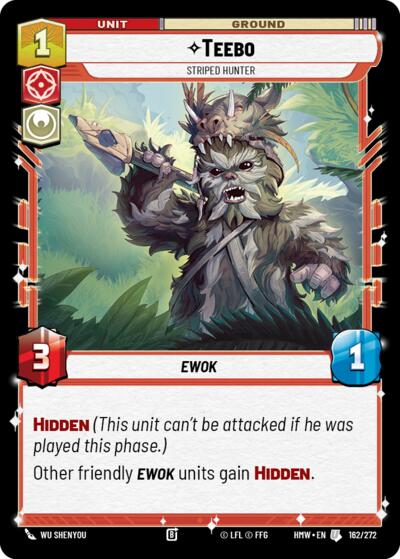 Teebo - Striped Hunter - 162/272 - Uncommon - Homeworlds