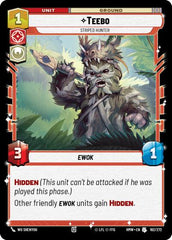 Teebo - Striped Hunter - 162/272 - Uncommon - Homeworlds