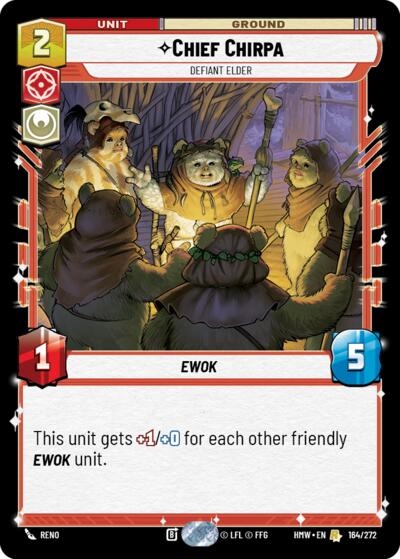Chief Chirpa - Defiant Elder - 164/272 - Rare - Homeworlds