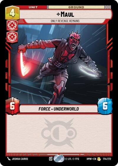 Maul - Only Revenge Remains - 174/272 - Rare - Homeworlds