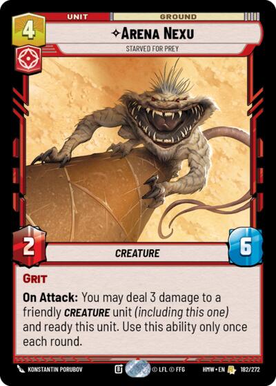 Arena Nexu - Starved for Prey - 182/272 - Rare - Homeworlds