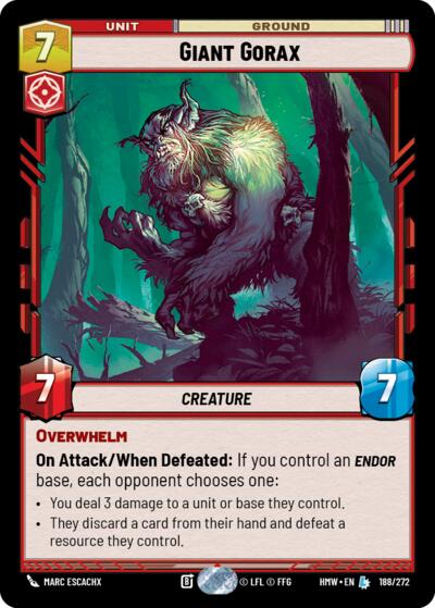Giant Gorax - 188/272 - Legendary - Homeworlds
