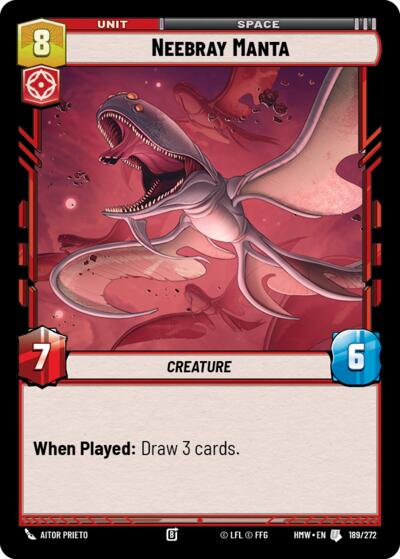 Neebray Manta - 189/272 - Uncommon - Homeworlds