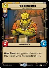 Cid Scaleback - Can't Be Trusted - 197/272 - Rare - Homeworlds
