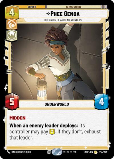 Phee Genoa - Liberator of Ancient Wonders - 214/272 - Rare - Homeworlds