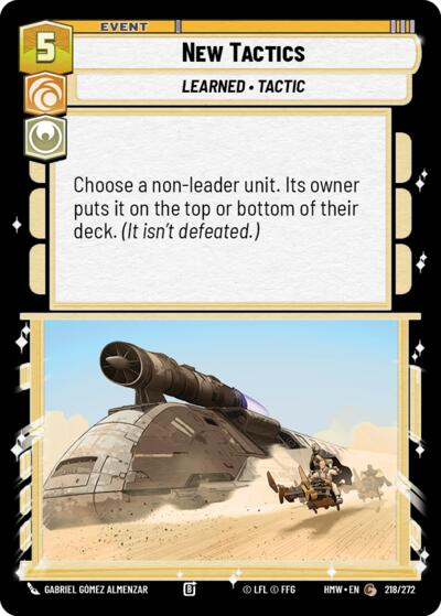 New Tactics - 218/272 - Common - Homeworlds