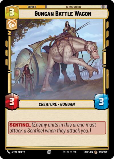 Gungan Battle Wagon - 226/272 - Common - Homeworlds
