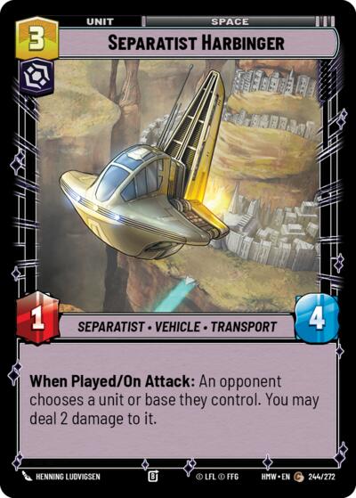 Separatist Harbinger - 244/272 - Common - Homeworlds