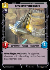 Separatist Harbinger - 244/272 - Common - Homeworlds