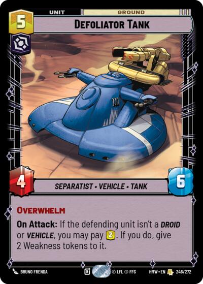 Defoliator Tank - 248/272 - Rare - Homeworlds
