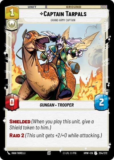 Captain Tarpals - Grand Army Captain - 254/272 - Uncommon - Homeworlds
