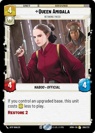 Queen Amidala - Retaking Theed - 260/272 - Rare - Homeworlds