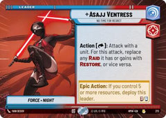 Asajj Ventress - No Time For Regret - 273 - Rare (Hyperspace) - Homeworlds