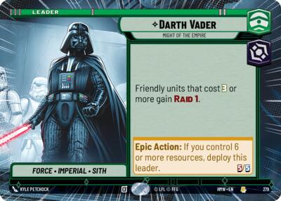 Darth Vader - Might of the Empire - 279 - Rare (Hyperspace) - Homeworlds