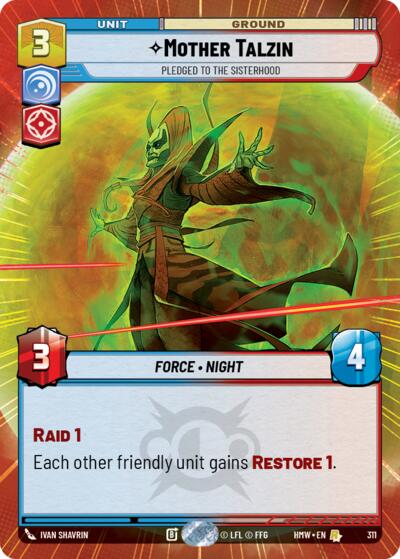 Mother Talzin - Pledged to the Sisterhood - 311 - Rare (Hyperspace) - Homeworlds