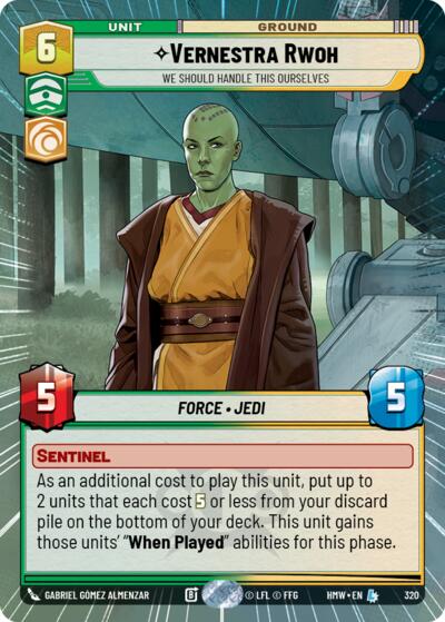 Vernestra Rwoh - We Should Handle This Ourselves - 320 - Legendary (Hyperspace) - Homeworlds