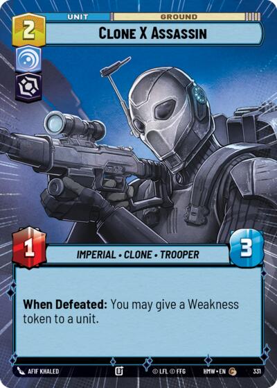 Clone X Assassin - 331 - Common (Hyperspace) - Homeworlds