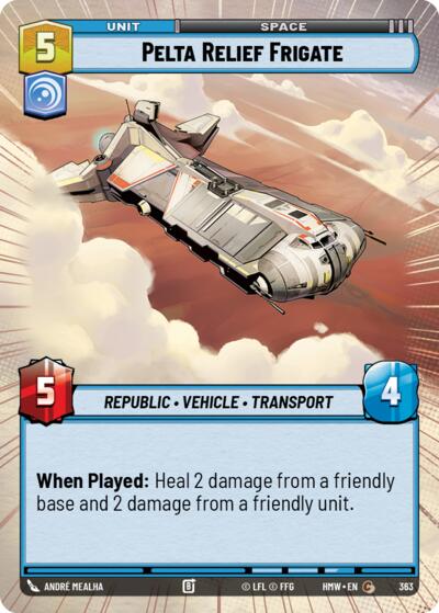 Pelta Relief Frigate - 363 - Common (Hyperspace) - Homeworlds
