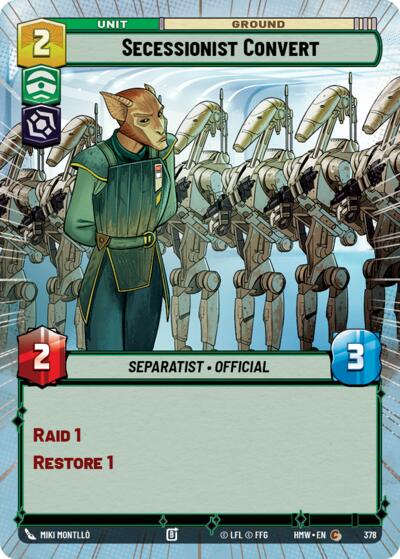 Secessionist Convert - 378 - Common (Hyperspace) - Homeworlds