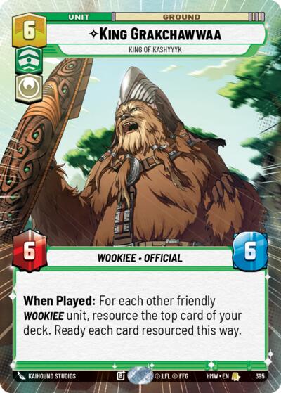 King Grakchawwaa - King of Kashyyyk - 395 - Rare (Hyperspace) - Homeworlds