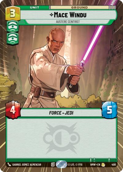 Mace Windu - Austere Centrist - 400 - Rare (Hyperspace) - Homeworlds