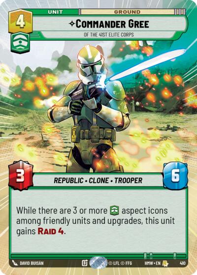 Commander Gree - Of the 41st Elite Corps - 410 - Rare (Hyperspace) - Homeworlds
