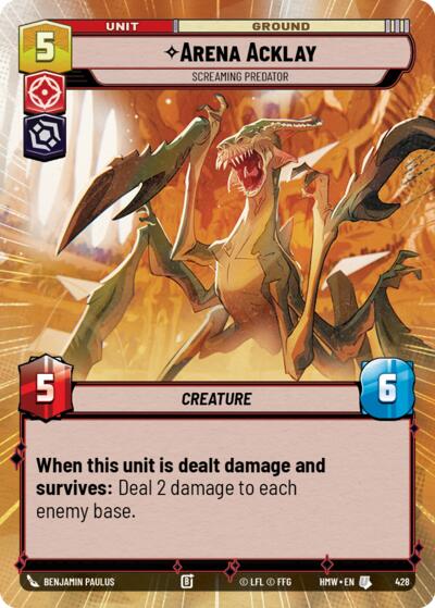Arena Acklay - Screaming Predator - 428 - Uncommon (Hyperspace) - Homeworlds