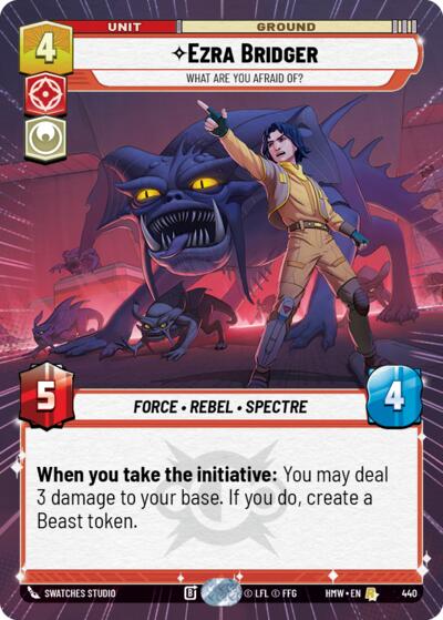 Ezra Bridger - What Are You Afraid Of? - 440 - Rare (Hyperspace) - Homeworlds