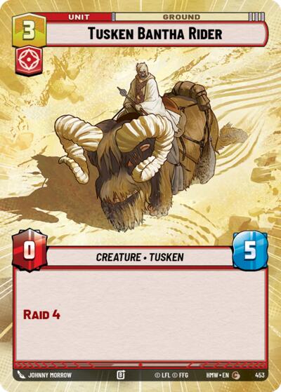 Tusken Bantha Rider - 453 - Common (Hyperspace) - Homeworlds