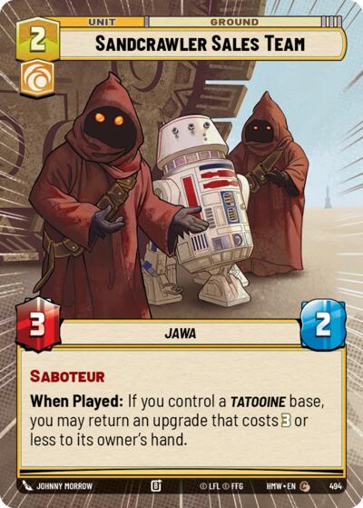 Sandcrawler Sales Team - 494 - Common (Hyperspace) - Homeworlds
