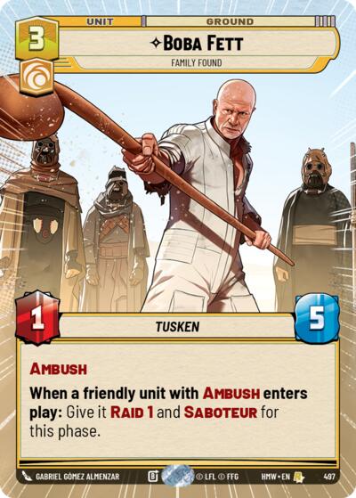 Boba Fett - Family Found - 497 - Rare (Hyperspace) - Homeworlds