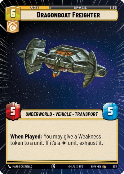 Dragonboat Freighter - 503 - Common (Hyperspace) - Homeworlds