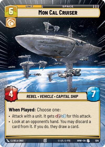 Mon Cal Cruiser - 504 - Uncommon (Hyperspace) - Homeworlds