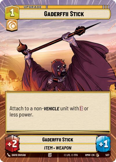 Gaderffii Stick - 507 - Common (Hyperspace) - Homeworlds