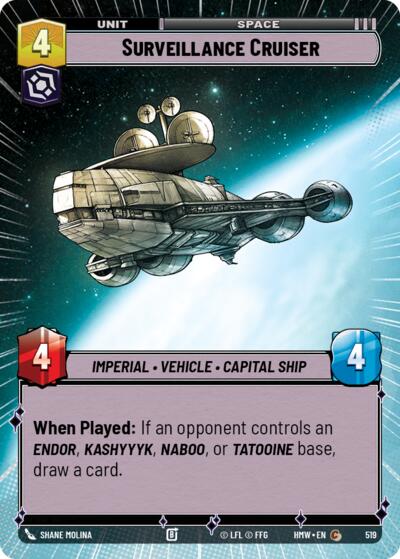 Surveillance Cruiser - 519 - Common (Hyperspace) - Homeworlds