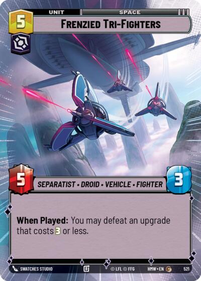 Frenzied Tri-Fighters - 521 - Common (Hyperspace) - Homeworlds