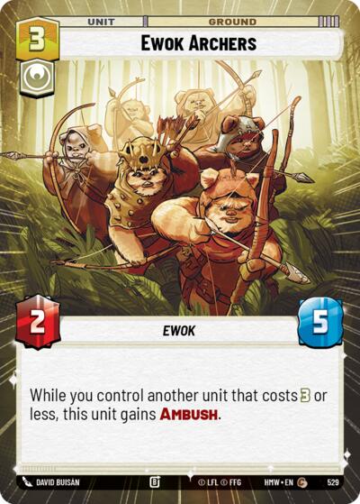 Ewok Archers - 529 - Common (Hyperspace) - Homeworlds