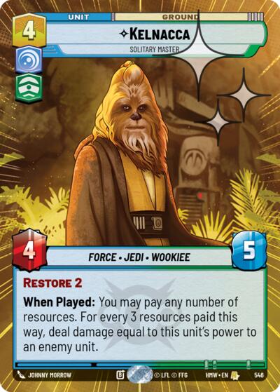 Kelnacca - Solitary Master - 546 - Rare (Hyperspace Foil) - Homeworlds