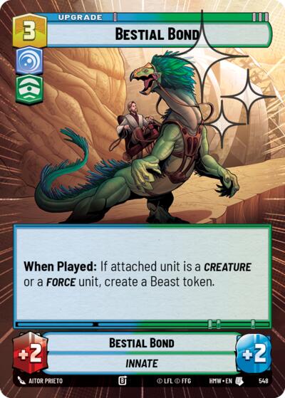 Bestial Bond - 548 - Uncommon (Hyperspace Foil) - Homeworlds
