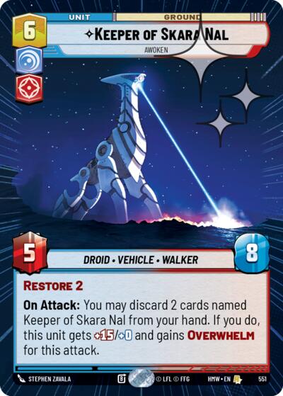 Keeper of Skara Nal - Awoken - 551 - Rare (Hyperspace Foil) - Homeworlds