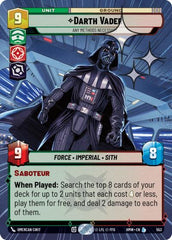 Darth Vader - Any Methods Necessary - 553 - Legendary (Hyperspace Foil) - Homeworlds