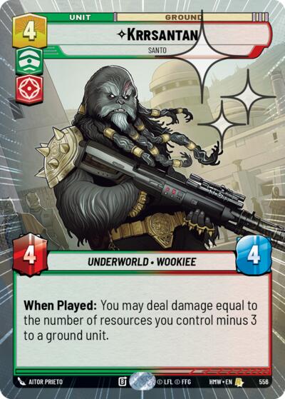Krrsantan - Santo - 556 - Rare (Hyperspace Foil) - Homeworlds