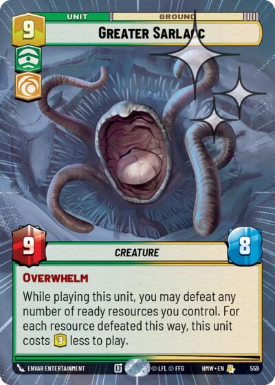 Greater Sarlacc - 559 - Rare (Hyperspace Foil) - Homeworlds